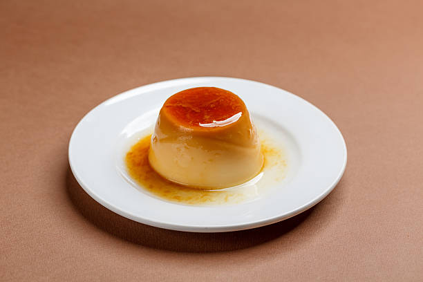 Crème caramel - foto stock