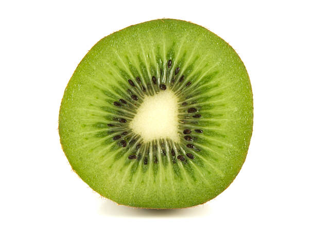 istock Isolated slice of kiwi. Fresh diet fruit. 485313503