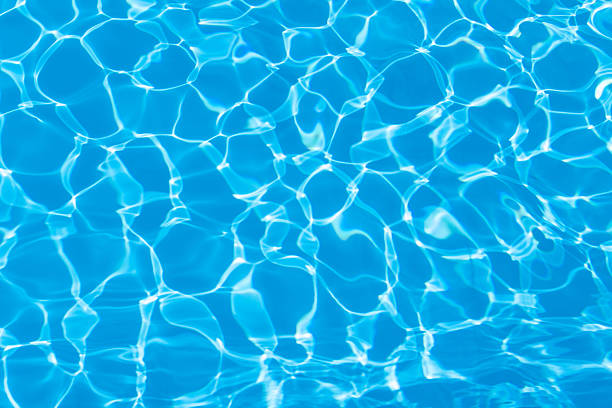 istock Blue ripped water in swimming pool for background 485315342