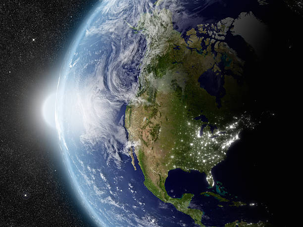 istock Sun over North America 485315503
