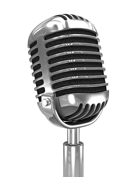 istock 3d Old radio microphone 485315589