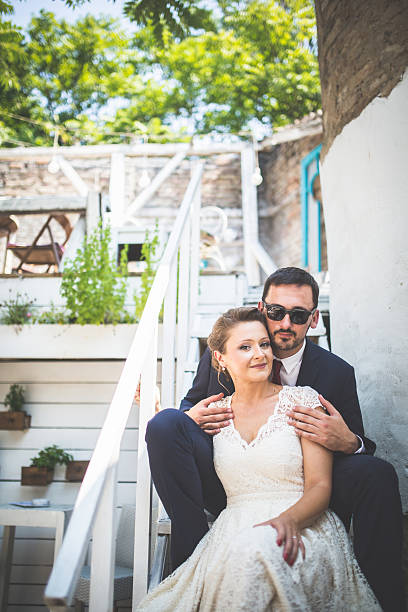 istock Wedding in old retro house 485317776