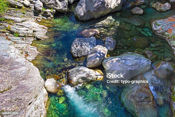 Maggia River Flowing Stock Photo - Download Image Now - 2015, Blue, Cold Temperature