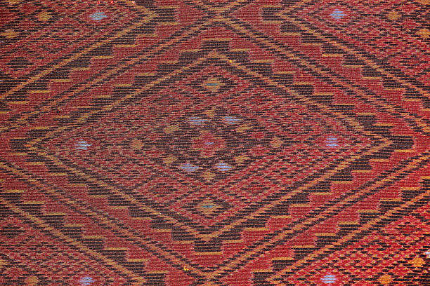 istock Colorful thai silk handcraft organic using natural dyes close up 485323046