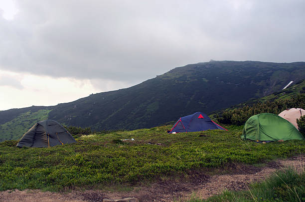 istock Campsite with view of Mount 485327552