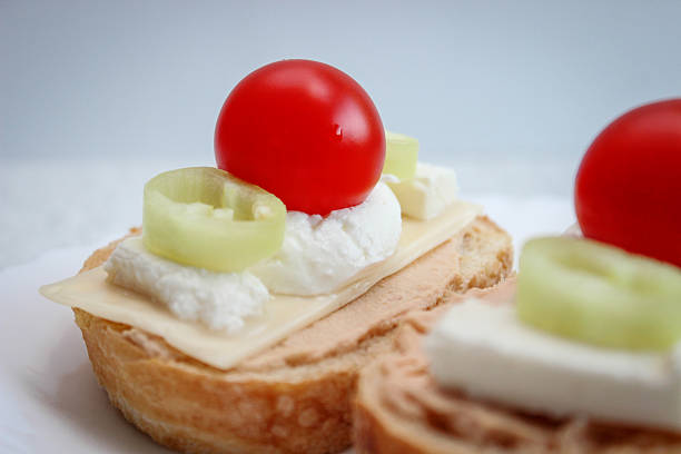 Sandwiches with cherry tomato