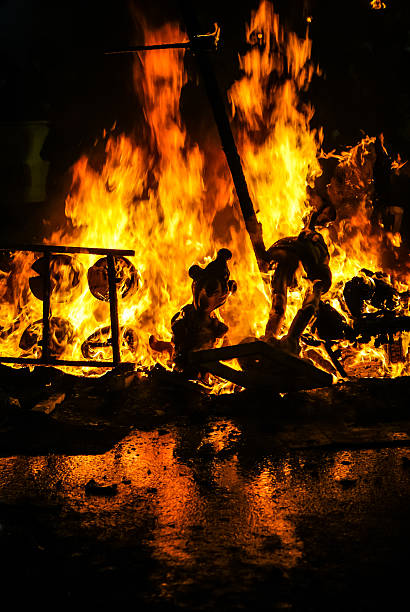 Fires at the Las Fallas festival