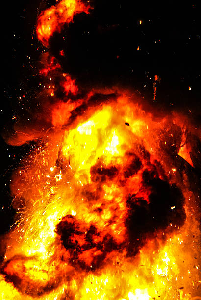Fires at the Las Fallas festival