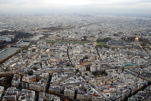 istock Paris view from the top of Eiffel Tower 485329002