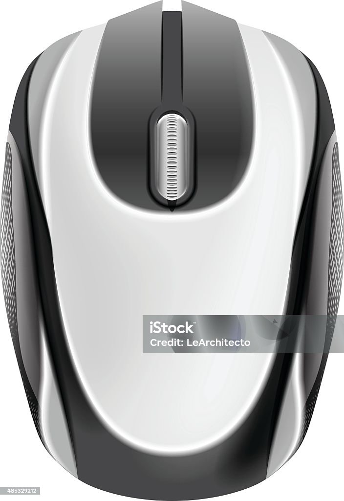 Mouse Top View Computer Mouse In Top View Isolated Object Stock Illustration ...