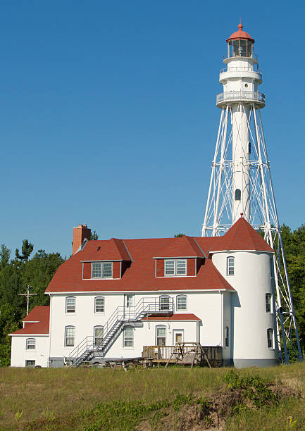 Majestic Lighthouse at Rawley Point, Point Beach, Two Rivers, Wisconsin