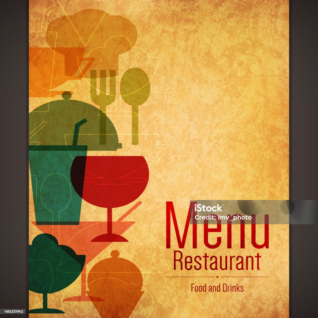 Restaurant menu design Menu for restaurant, cafe, bar, coffee house 2015 stock vector