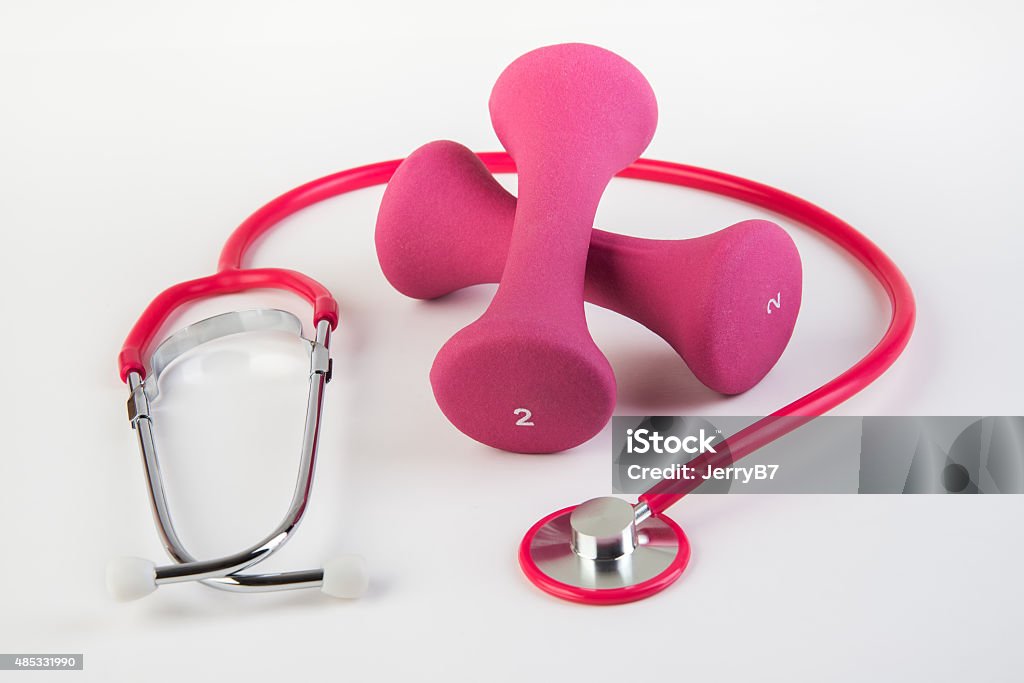 Workout and Regular Checkups Workout and regular checkups at doctor for safe health 2015 Stock Photo