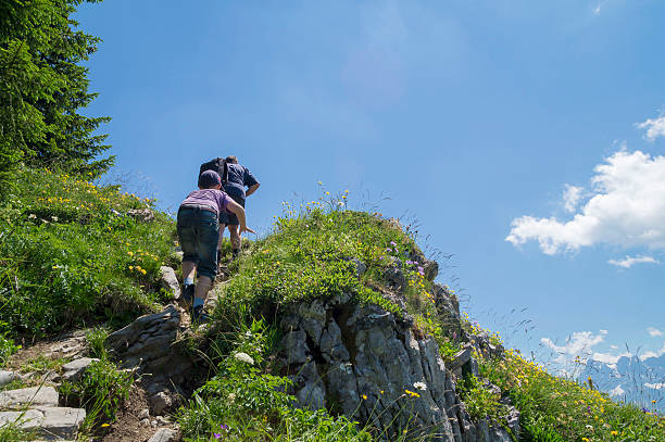 istock Hiking in the Alps Mountains 485332812