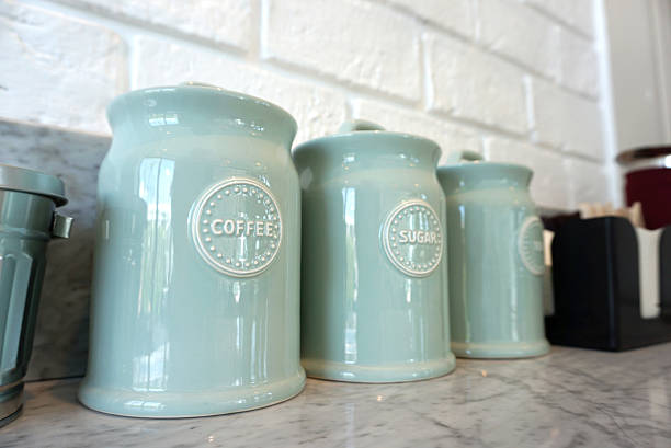 istock pastal color coffee, tea and sugar jar 485334136