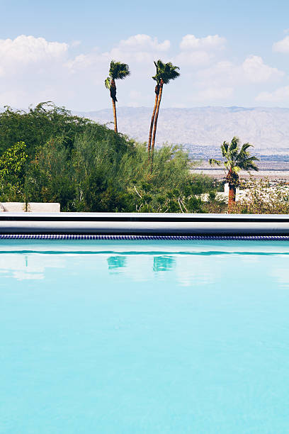 istock Vertical swimming pool with a view of the mountains 485334538
