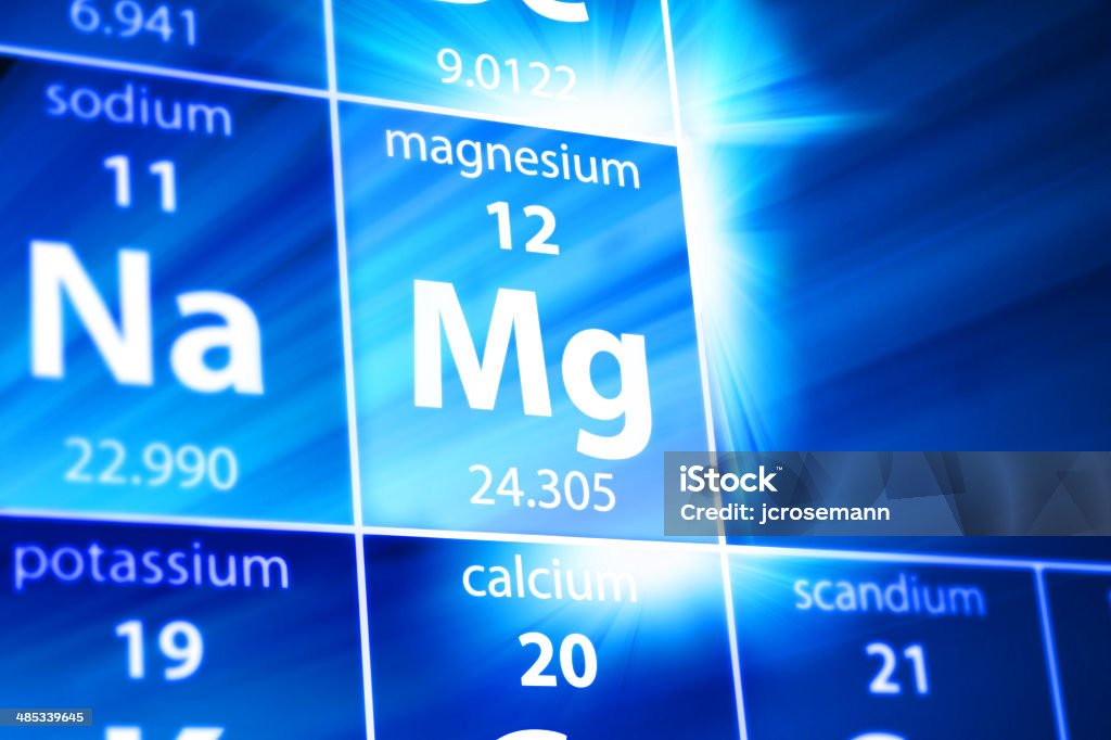 Magnesium Mg Periodic Table This image is part of a collection of all elements Magnesium Stock Photo