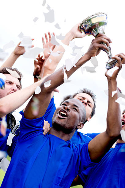 istock Sports team winning the cup 485339725