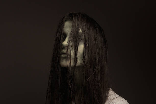 Long Hair Girl With Scary Makeup Stock Photos, Pictures & Royalty-Free  Images - iStock