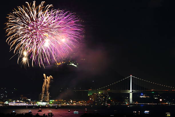 istock Kanmon Strait of fireworks 485343852
