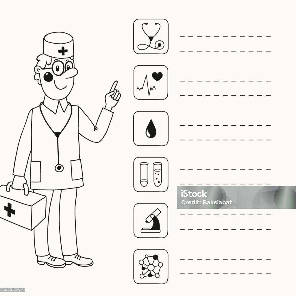 배경 제공하는 의사입니다 지침 - 로열티 프리 감시 벡터 아트