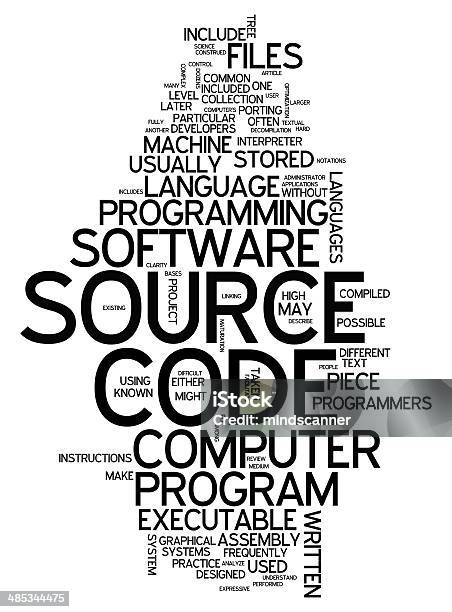 Word Cloud Source Code Stock Illustration - Download Image Now - Java ...
