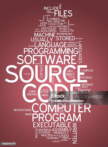 Word Cloud Source Code Stock Vektor Art und mehr Bilder von ...