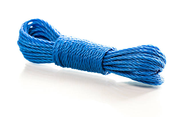 istock Blue nylon utility rope equipment object isolated 485348790