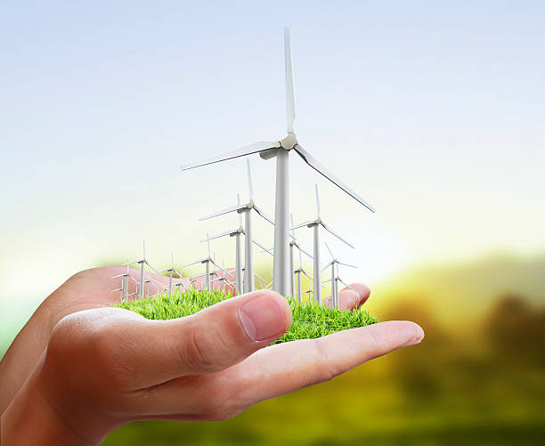 istock Wind turbine in the hand 485349180