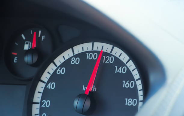 istock Car speed meter, driving a car 485349650