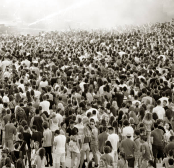 istock Crowd of blurred people 485351100