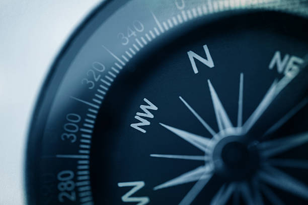 istock compass in vintage style on mulberry paper texture 485352064