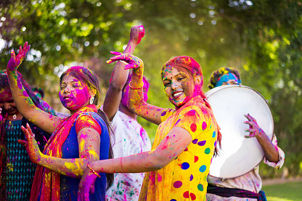 Holi Festival in India stock photo