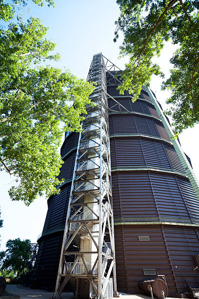 Industrial heritage Gasometer Oberhauen in Ruhr area.