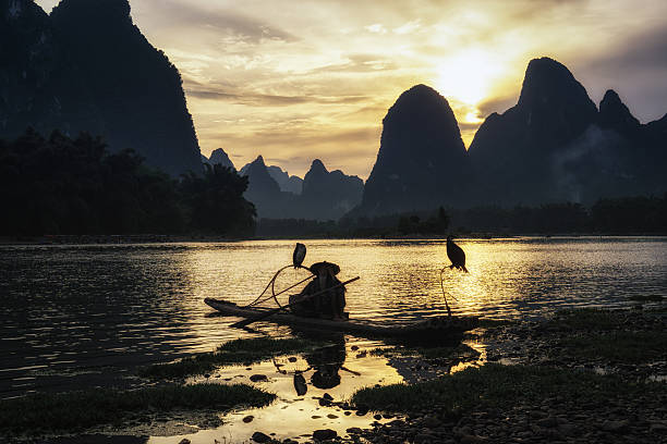 istock The cormant fisherman in li river 485358616