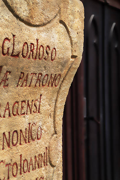istock texture background of the inscription on the stone 485365352