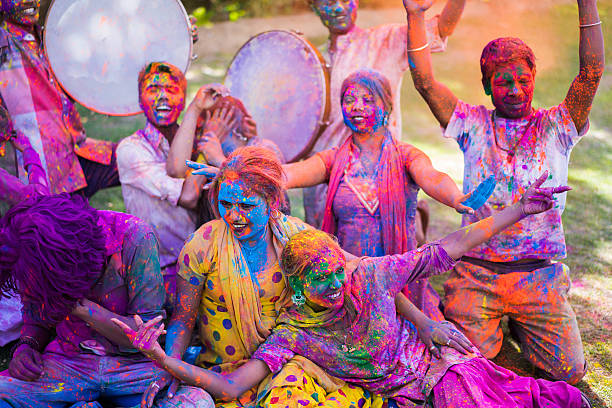 Holi Festival in India stock photo