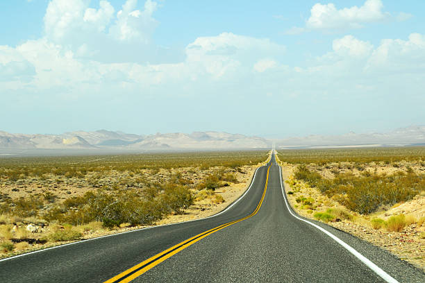 istock Deserted Highway Death Valley United States 485368618