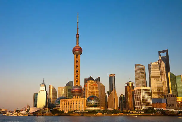 Cityscape of Shanghai Chinese ,Shanghai is a International metropolis