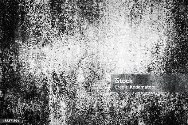 Black And White Old Dirty Wall Texture Stock Photo - Download Image Now - Grunge Image Technique, Black And White, Textured