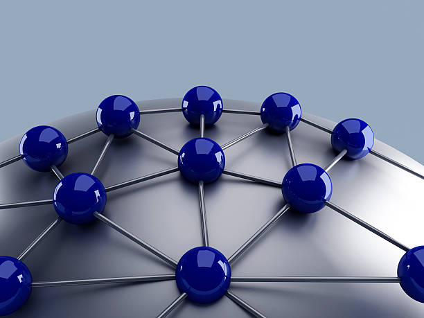сеть - computer network topology стоковые фото и изображения