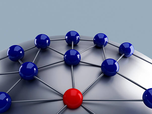 сети - computer network topology стоковые фото и изображения