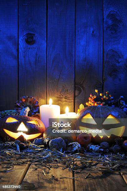 Halloween Pumpkins Stock Photo - Download Image Now - 2015, Anxiety, Autumn