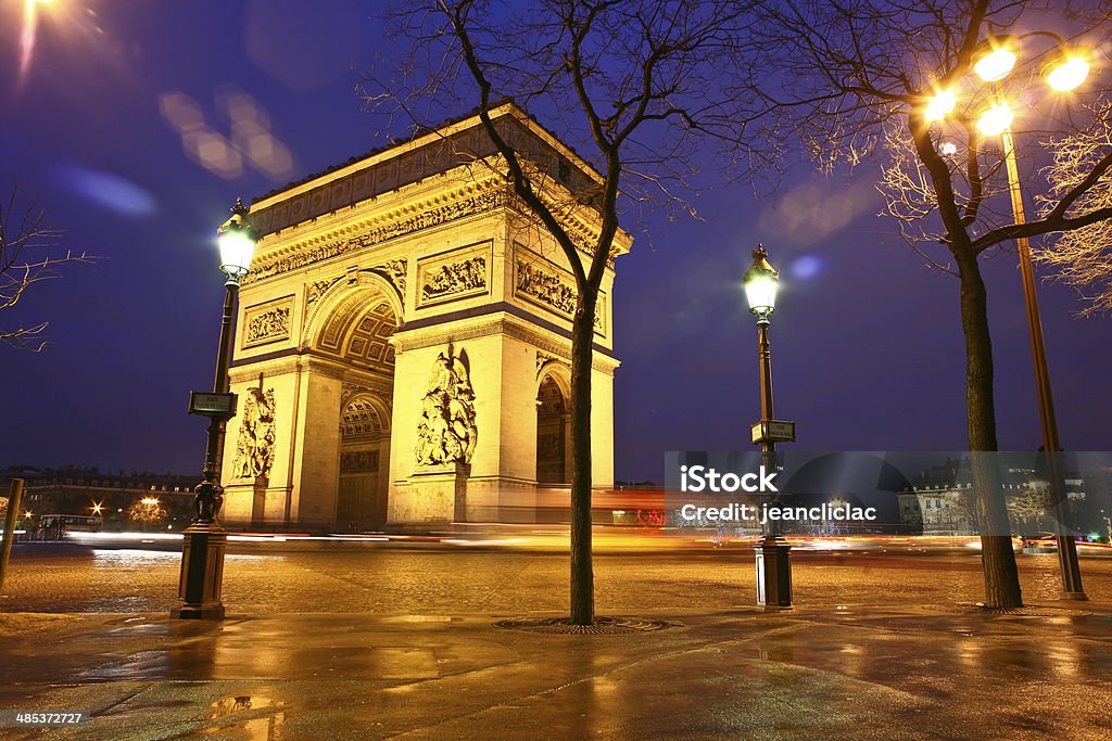 Star Paris Paris Place de l Etoile and Arc de Triomphe Arc de Triomphe - Paris Stock Photo