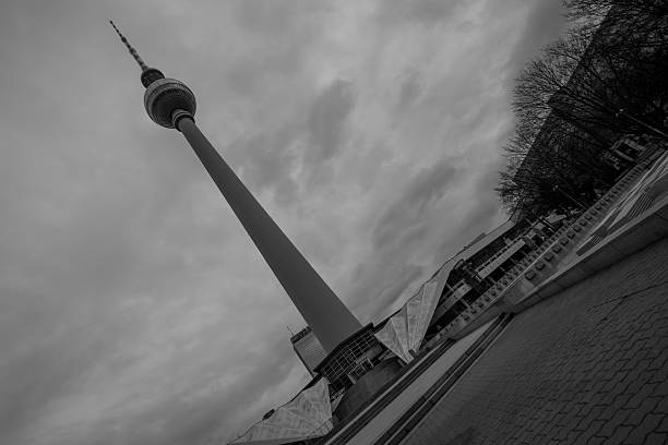 istock berlin tv tower in black and white 485373540