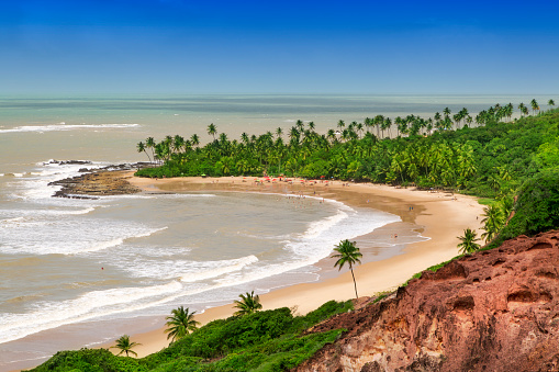 Coqueirinho Beach en joão Pessoa, noreste de Brasil photo