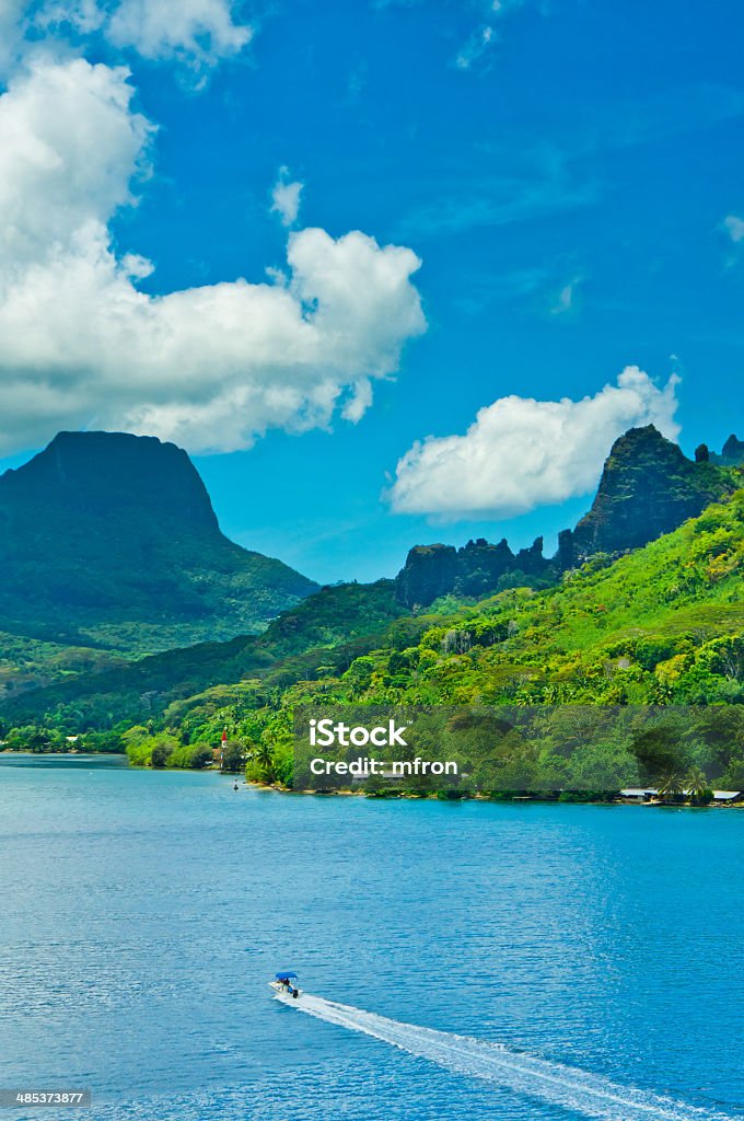 Paradise Blick auf Moorea Inseln, Cook's Bay, Französisch-Polynesien - Lizenzfrei Insel Tahiti Stock-Foto