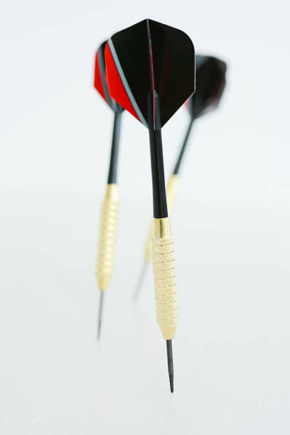 istock Dart arrows on white background suggesting business vision 485374566
