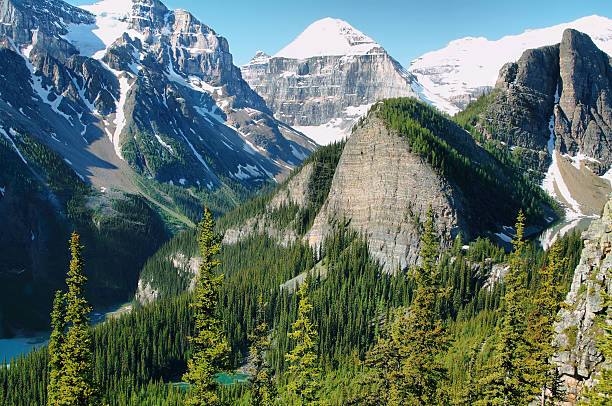 istock Panorama of Lake Louise from Little Beehive 485375295