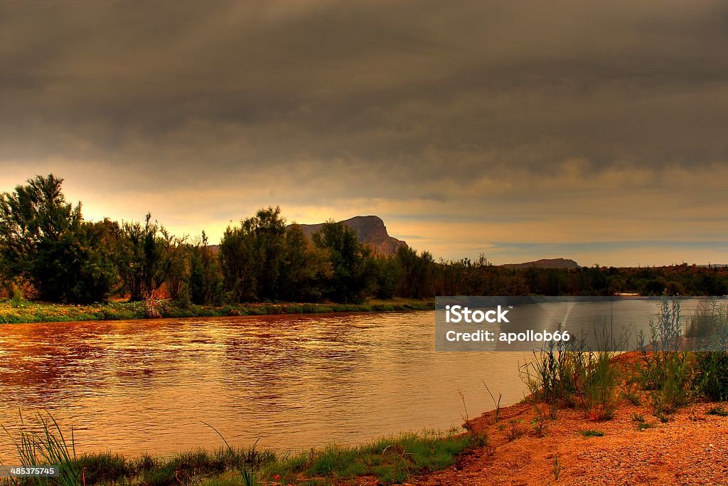 Tempestade no Deserto Aproximar - Royalty-free Amarelo Foto de stock